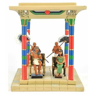 Ägypten Diorama "Der Pharao und seine Frau" Die-Cast Figuren 1:32
