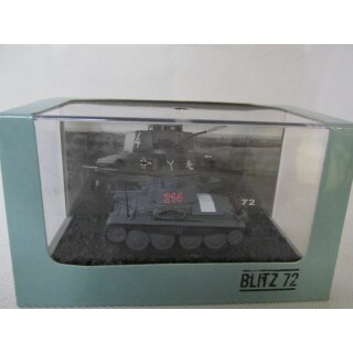 Blitz 18423 Pzkpfw 38t Ausf.f Panzer 1 German Light Tank 1941 1:72 Fertigmodell in Vitrine