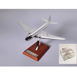 Versilberte De Havilland DH-106 Comet Flugzeug Fertigmodell Maßstab 1:200  Limited Edition