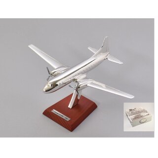 Versilberte Convair CV-340 Metall Flugzeug Fertigmodell Maßstab 1:200 Limited Edition