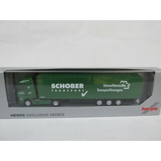 MB Actros Kühlkoffer-Sattelzug "Schober Transport GmbH" Herpa 1:87 928281