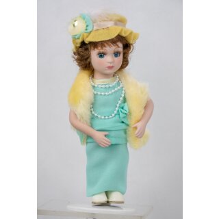 Porzellan Puppe Prinzessin Elizabeth Bowes-Lyon Royal Dolls Collection