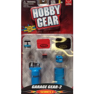 Garagen Werkzeug Set Reifenmontage 1:24 Fertigmodelle Hobby Gear