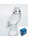 Crystal Style UHU hochwertige geschliffene Kristall Figur für Sammler oder Geschenkidee