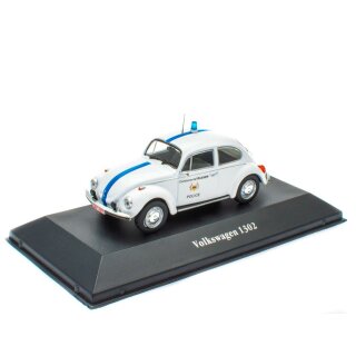 VW Käfer 1302 Belgien Polizei Die-Cast Metall Fertigmodell Maßstab 1:43