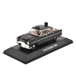Ford Zephyr Mk2 UK Police Die-Cast Metall Fertigmodell Maßstab 1:43