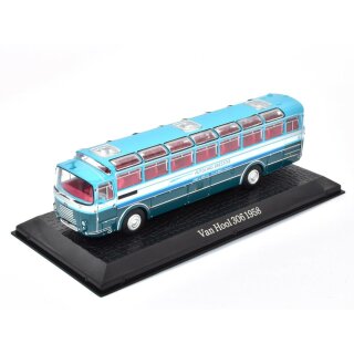 Van Hool 306 Bus Fertigmodell aus Die-Cast Metall in Vitrine 1:72