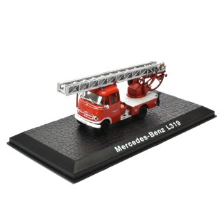 Mercedes Benz L319 Feuerwehrfahrzeug 1955-1968 1:72 in Vitrine