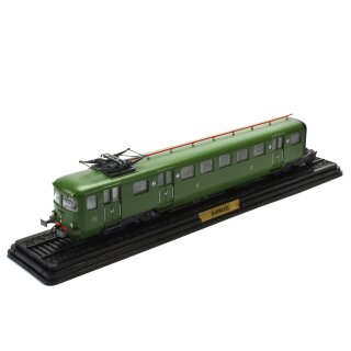 Französischer Triebwagen grün Z-4702  1948 Standmodell in Vitrine 1:87