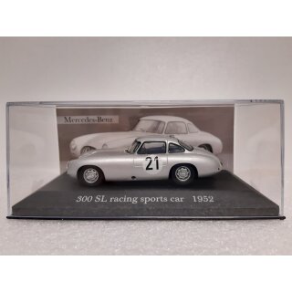 Mercedes 300 SL Racing 1952 Die Cast Fertigmodell in Vitrine 1:43