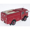 Die Cast Feuerwehrauto OM 150 Autopompa Tankwagenpumpe Italien 1968 Fertigmodell Metall 1:43  (ohne Magazin)