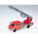 Die Cast Feuerwehrauto Mercedes Benz L 1519 DLK30 Metz Germany 1966 Fertigmodell Metall 1:43 (ohne Magazin)