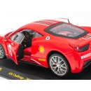 Ferrari Collection Ferrari 458 Challenge  2010 Fertigmodell aus Metall mit Vitrine Maßstab  1:24