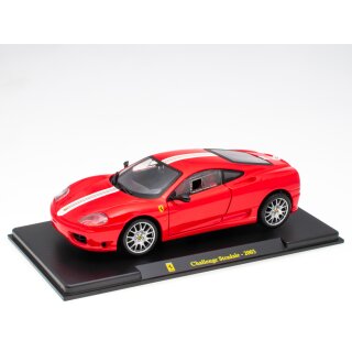 Ferrari Collection Ferrari Challenge Stradale 2003 Fertigmodell aus Metall mit Vitrine Maßstab  1:24