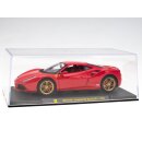 Ferrari Collection Ferrari 488 GTB   1972  Fertigmodell aus Metall mit Vitrine Maßstab 1:24