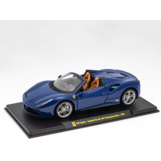 Ferrari Collection Ferrari 488 Spider  1950 Fertigmodell aus Metall mit Vitrine Maßstab 1:24