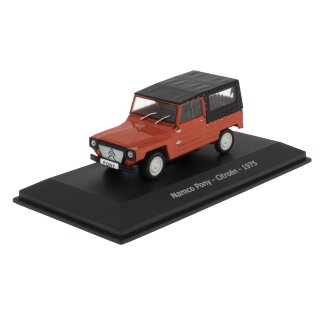 Oldtimer Collection Metall Namco Pony Citroen 1975 mit Vitrine Maßstab  1:43