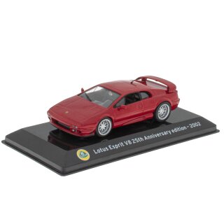 Die Cast Metall Lotus Esprit VS 25 Anniversary  2002 in Vitrine Maßstab  1:43