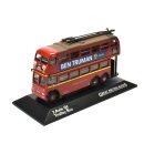 3 Achsen QI Trolley Bus London aus Metall Fertigmodell 1:76