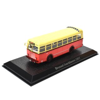 Brossel Jonckheere Bus Fertigmodell aus Die Cast Metall in Vitrine 1:72